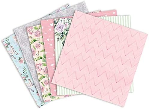 6 x6 sa vama cvjetni s uzorkovitim papirima za papir papir ručno izrađeni obrtni pad za obrtni papir