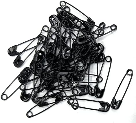 Crne sigurnosne igle različite veličine 00-3 / 4 '' 50pcs