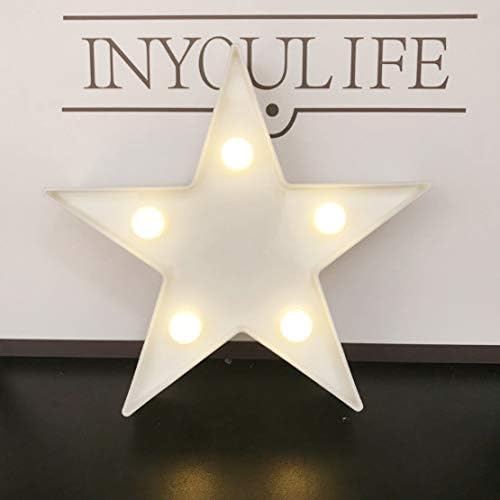 QiaoFei LED Plastic Star Night Light,rasadnik Light zidni dekor za Božić, Rođendanska zabava,dječija soba, stolna lampa za dječiju sobu