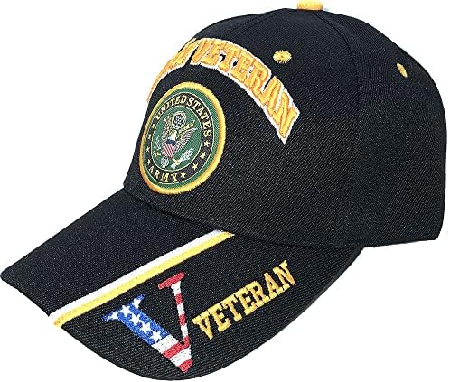 Američka kapica za bejzbol kape kape, vojna odjeća | Umirovljeni veteran | 3D vezeno | Podesan