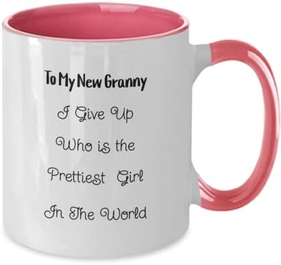 U moju novu Granny šalicu za kavu, poklon ideja od bebe do bake, najljepšu djevojku poklon čaša, tuš za bebe, rodno otkrivanje zabave