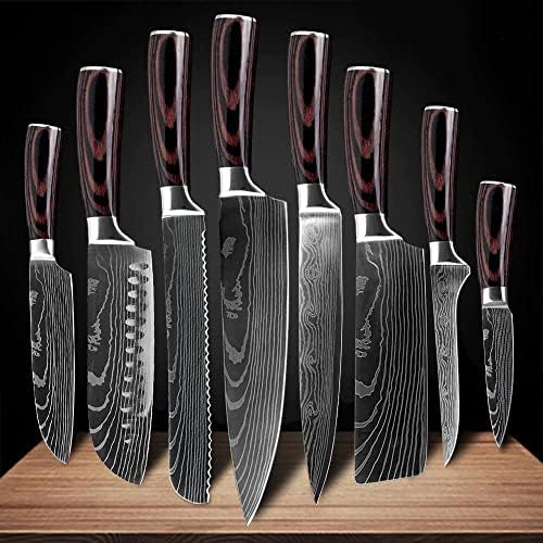 SENKEN 8-dijelni japanski carski set noža sa 12 carskim snopom noža za prsa