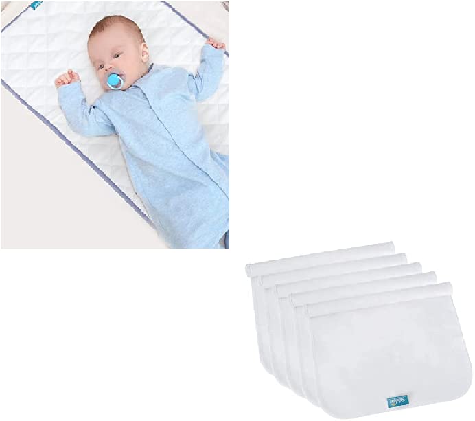 Promjena ploča za ploče Vodootporna veća preklopna ploča 28 x 15, pamučna flannela, bijela / beba vodootporna jastuk za pranje, 36