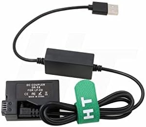 Haghton Powerbank 5V USB LP-E8 lutka baterija za Canon EOS Rebel T5i T4i T3i T2i, 700D 650D 600D 550D, Kiss X6 X5 X4 DSLR kamera