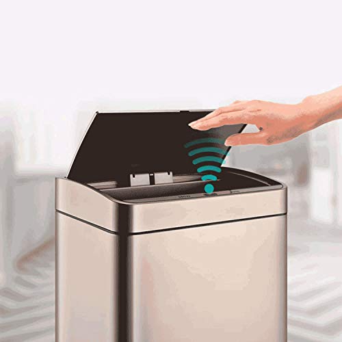 ZYJBM 8L / 12L Inteligentno smeće Pametni senzor punjenje dušta za prašinu automatski senzor električni otpad kanti za smeće za kupatilo za kupatilo Kuhinja smeće