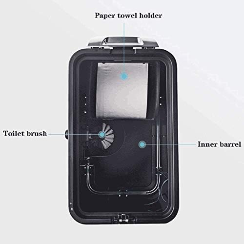 N / A Domaćin Smart Induct Trup limenka sa poklopcem 7L Kupaonica Kantu za smeće sa wc-om i tkivnom kutijom od nehrđajućeg čelika