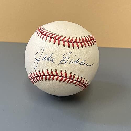 Jake Gibbs Yankees C potpisao OAL B smeđe bejzbol automatsko sa B & E hologramom - autogramirani bejzbol