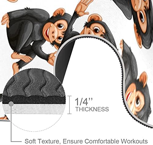 Siebzeh razigrani majmun Premium Thick Yoga Mat Eco Friendly gumeni zdravlje & amp; fitnes neklizajuća prostirka za sve vrste vježbe