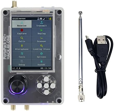 HackRF One & PortaPack H2 2 u 1 0.5 ppm TXCO SDR Radio sa plastičnom baterijom iznutra sastavljen sa teleskopskom antenom od 40MHz-6GHz