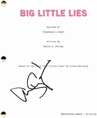 Alexander Skargard potpisan Autograph Big Little Laes Cijeli pilot skripta - CO-Glung Witherspoon, Shaiilene Woodley, Laura Dern,