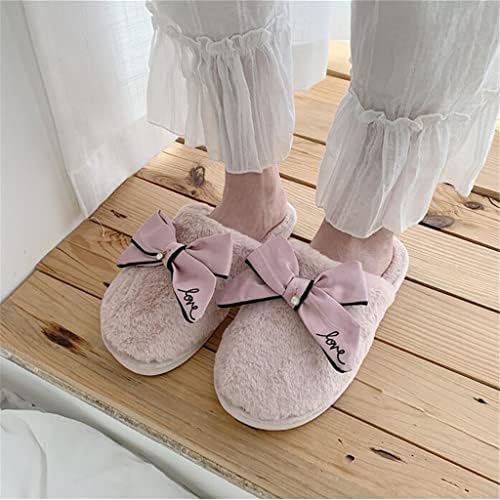 Dame papuče lijepa korejska verzija domaćinstva domaćinstvo mjesec kosa papuče pamučne papuče ženski zimski zatvoreni