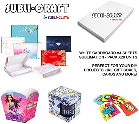 Subli-Craft kartonski sublimacijski listovi A4 pakovanje 20 jedinica Subli-krpom
