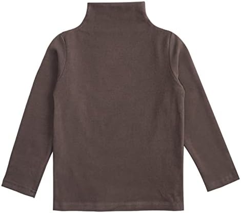 Loyan Boy's Girl Termal dugih rukava Fleece obložen kompresijom bazne košulje za košulje Crewneck majice Mekane teže