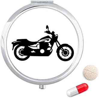 Crni mehanički motocikl ilustracijski tablet za tabletu za pohranu lijekova za pohranu