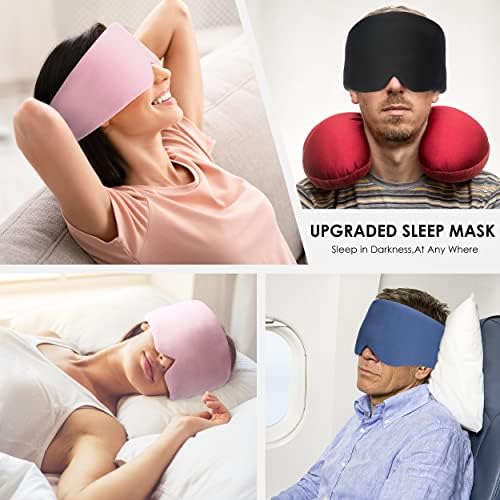 Freshme ručno rađena pamučna maska ​​za spavanje i migrena za blokiranje mekih i udobnih slijepog pokrivača Podesivi blještavi za