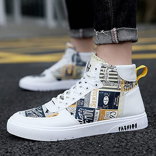 FASDNEDYS MUŠKE OBUĆE High Top modne casual cipele za hodanje čipke Up Sportske cipele Muškarci Trkeni cipele