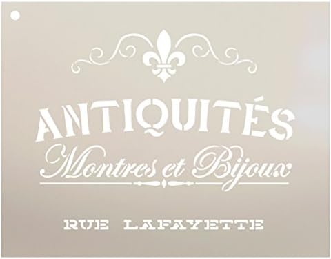 Antikviteti Montres et Bijoux rue lafeyette šablon Studior12 | Francuske reči - satovi nakit za višekratnu upotrebu Mylar Oprema |