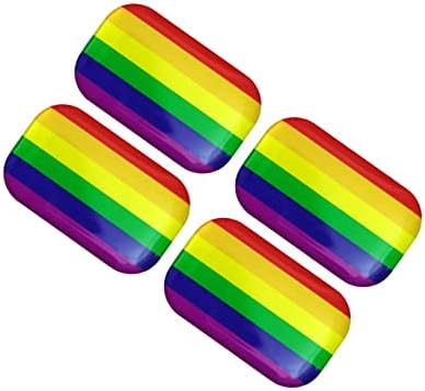 4 kom 36x22mm mekani epoksidni mini duge lezbijski gay pride zastava za zastavu naljepnice za naljepnice za vozila Automobilska kaciga