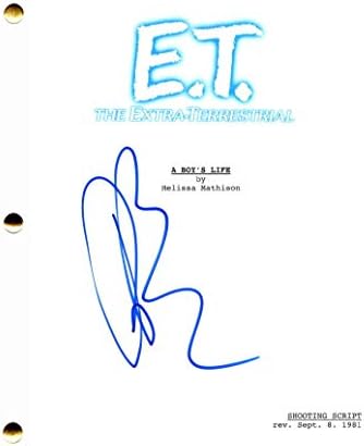 Drew Barrymore potpisan autogram E.T. Izuzetno zemaljski cjeloviti filmski skript ET - režija Steven Spielberg, vjenčanog pjevača,