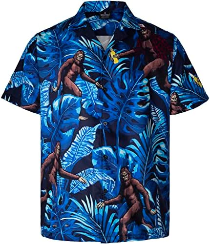 Mikenko smiješna havajska majica Tropska kratka rukava ljetna plaža dolje s pivskim bigfoot havajskim majicama za muškarce 3xl 4xl