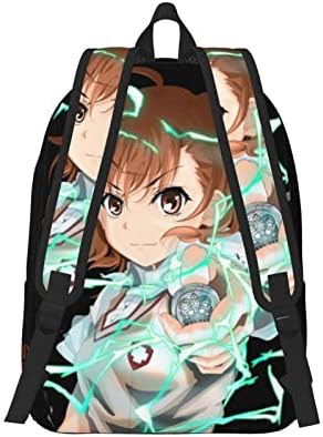 VVEDIK određeni naučni Railgun BookBag Anime vodootporan Školska torba lagan Travel Racksack Casual torbe za muškarce žena