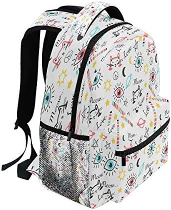 Nander laptop putni ruksak šareni Cat Star Eye Veliki kapacitet Poslovni fakultetske školske knjige