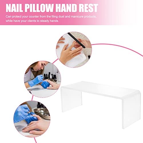 STAHAD stanica za nokte Xxcm manikir akrilni jastuk, podrška Clear Pillow naslon za ruke jastuk modni materijal ručni odmor nokti