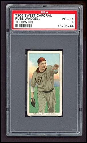 1909 T206 Thr Rube Waddell St. Louis Browns PSA PSA 4.00 Browns