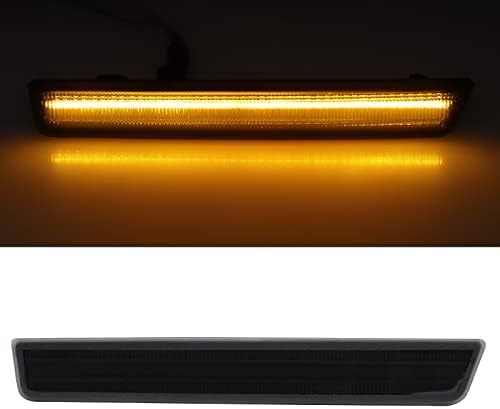 Mynoway LED bočno Marker svjetlo zamjena za Challenger 2015-2022, 4 kom dimljena sočiva Prednji Zadnji bočni blatobran sklop lampe