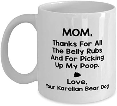 Karelian Bear Dog Mama, hvala na svim trbušnim trljama i za pokupivanje mog šalice kave za kavu 11oz.