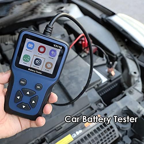 KXDFDC 12V CAR tester baterije Digitalni LCD dijagnostički tester za ispitivanje baterije Automobilski analizator Alat za punjenje