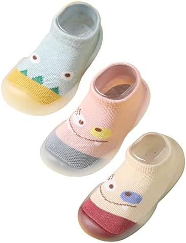 Seaur 3 paira Toddler Sliper Čarape protiv klizača cipele za dječje čarape za hodanje dojenčad mokasinske cipele za cipele za životinje