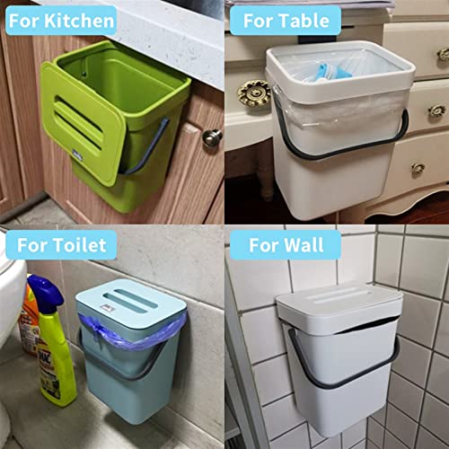 Abecel kantu za smeće, viseći kante za otpad za kuhinju nordijsku vodootpornost zidni montiran kupaonica toalet smeće može sa poklopcem