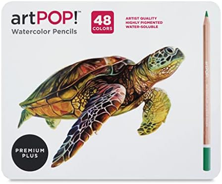 Artpop! Premium plus akvarelne olovke, 48 živih boja, kvalitet profesionalnog umjetnika, vode topljivih boja za crtanje, miješanje,
