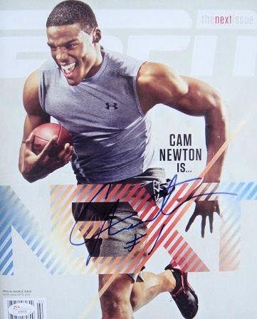 Cam Newton potpisao bez etiketa ESPN Magazine JSA-Autogramed NFL magazini