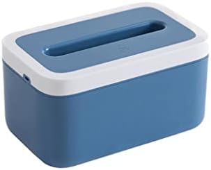 LSDJGDDE plava kutija za tkivo salveta s noćnim svjetlom domaćinstvo za skladištenje kutije za uklanjanje kutije za pohranu stola
