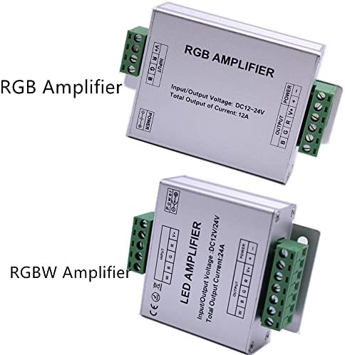 Agips LED ukrasni dodaci 2pcs DC12-24V 12A / 24A LED RGBW / RGB pojačalo 4 kanalnog izlaza RGBW / RGB LED traka repetitora za repetitor