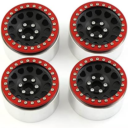 4pcs metal RC RIM 2.2 Aluminijumski legura beadcloov kotač za kotač za 1/10 RC Rock Crawler Axial SCX10 90046 RR10 WRAITH TRAXXAS