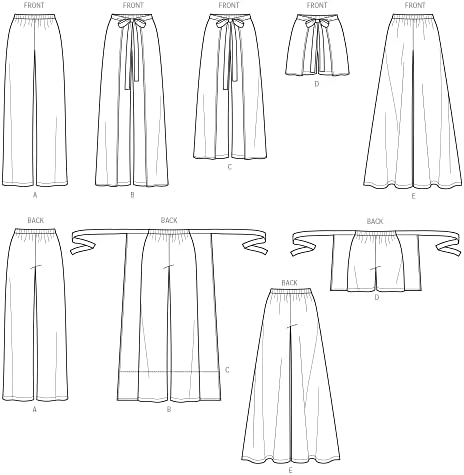 Jednostavnost 8134 Jednostavno šivanje ženskih hlača i kratkih kratkih kompleta uzorka, veličine 6-14