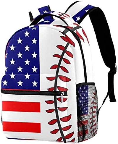 VBFOFBV putni ruksak, backpack laptop za žene muškarci, modni ruksak, američka zastava za zastavu Baseball čipka