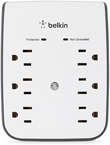 Belkin 6-outlet USB prenapona, zidni nosač - idealan za mobilne uređaje, ličnu elektroniku, male uređaje i više i pojedinačni outlet