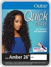Outre Quick Weave Synthetic Half Wig-Amber 26