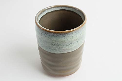 Mino Ware Japanska keramika Suši Yunomi Chawan Čaj Veliki Yomogi Zelena izrađena u Japanu Yay082