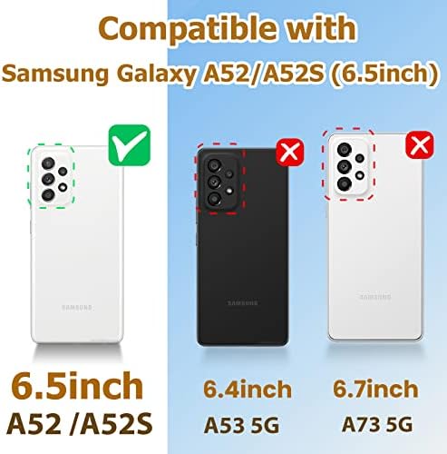 Loheckle za Samsung Galaxy A52 / A52S futrola za žene, dizajnerski kvadratni slučajevi za Galaxy A52 / A52S futrola sa držačem za