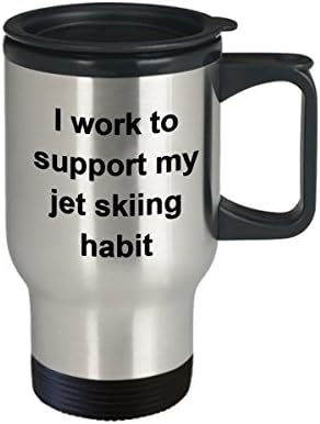 Radim na podršci moju šaljicu skijanja za jet - Counker friend poklon - smiješna putna krigla