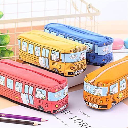 N / A 1pcs Creative Veliki kapacitet Platneni autobus Olovka za olovku Školske potrepštine olovke Girl Boys Mayes Storage Skladištenje