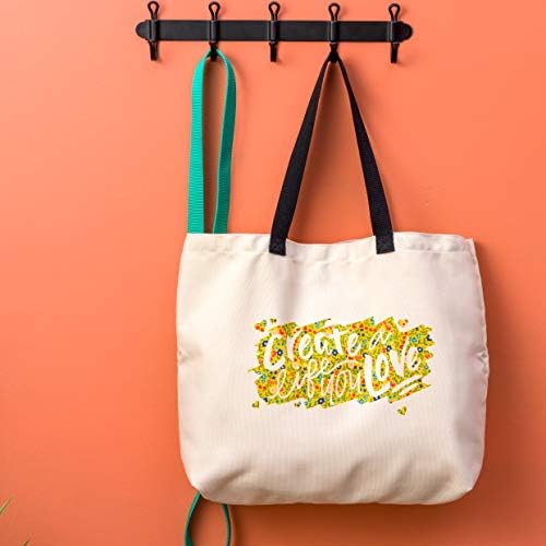 Cricut tote torba prazna, velika garna tinta, platno