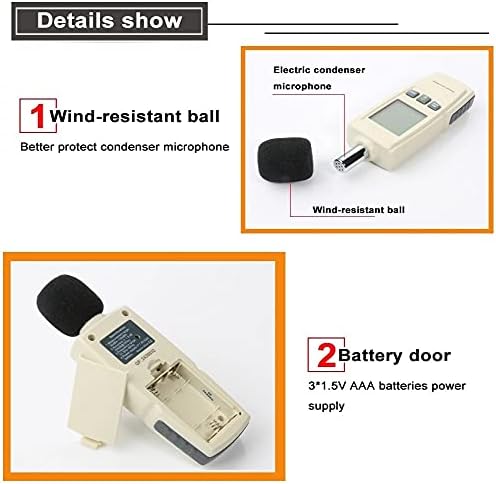 Twdyc buke mjerni instrument DB mjerač 30 ~ 130db Mini audio zvuk mjerač metra decibel monitor dijagnostički alat Smart senzor