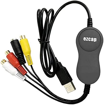 Original Ezcap AV S-Video USB 2.0 Audio Video Capture Card Canterter Converter Adapter DVD DVR VHS za Win7 / 8 / Win10 Mac OS X 10.10