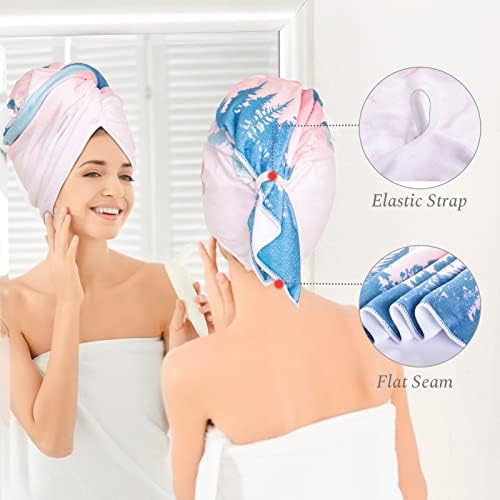 Beinou ručnik za kosu od mikrovlakana za žene ručnik za kosu zamotajte visoko upijajuće brze suhe ručnike ručnici od mikrovlakana